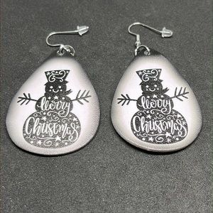 Earrings‎ Christmas snowman